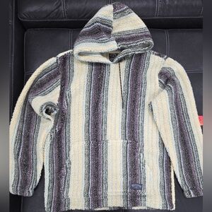 Billabong Multicolor Striped Hooded Sweater